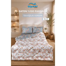 Uysal Saten Yorgan %100 Pamuklu Tek