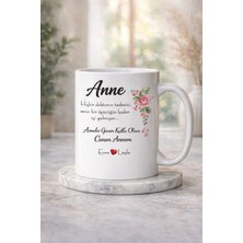 Kişiye Özel 'anne Öpücüğü'' Sublimasyon Baskı Kupa