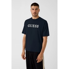 Guess Chris Erkek Aktif Oversize Fit T-Shirt