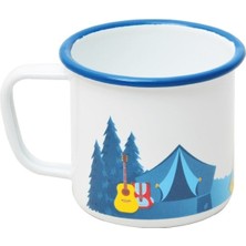 Campout Emaye Kupa Beyaz Kamp