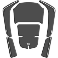 Gp Kompozit Honda Forza 250 2018-2026 Uyumlu Yeni Seri Tank Pad Gri