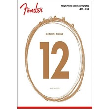 Fender 60L Phosphor Bronze Takım Tel Akustik Gitar Teli 012-053