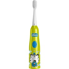 Chicco Çocuklar Için Pilli Diş Fırçası Kaplan (Yeşil)