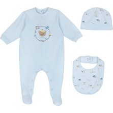 Chicco Kız Bebek Tulum, Şapka ve Önlük Hediye Seti