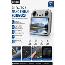 CoverZone Djı Rc / Djı Rc 2 ile Uyumlu Nano Ekran Koruyucu, 9h Sertlik, Hd Şeffaf, Parmak Izi Önleyici, Çizilme Darbe Korumalı, Hassas Dokunmatik, Kolay Uygulama Ekran Koruma Camı Dron Aksesuar Reci