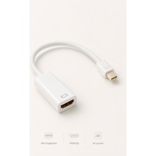 Mini Displayport To HDMI Dönüştürücü Adaptör 4K Kablo Yüksek Performans