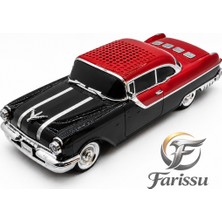 farissu Klasik Araba Tasarımlı Nostaljik Bluetooth Hoparlör - Fm Radyo, Usb, Aux, Tf Kart Destekli Kablosuz Ses Bombası