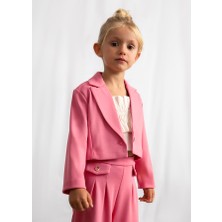 Mayoral Kız Çocuk Kısa Blazer Ceket Pembe 3451