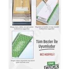 HBMB Store One Click Akıllı Mop Paleti Xl 32CM Tembel Mop El Değmeden Islak Havlu ve Bez Kullan At Otomatik DGT-101