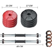MarkEntegra 11  Dambıl Seti Blackred 6 In 1 Fitness Set
