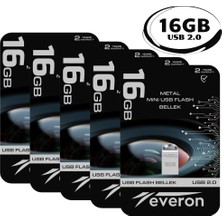 Everon Metal USB Mini Flash Bellek 16GB 10'lu Paket