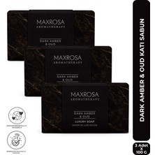 Maxrosa Dark Amber & Oud Katı Sabun 100 G x 3 Adet