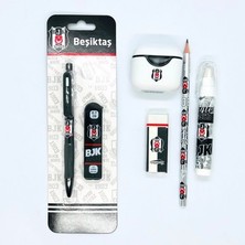 Bak Gel Al Beşiktaş Lisanslı Kırtasiye Seti | Uçlu Kalem, Yedek Uç, Kurşun Kalem, Silgi, Kalemtıraş ve Roket Silgi | Taraftar Okul Hediyelik Paket