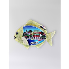 Mundy Belek Polyester Kabartmalı Magnet 8,5 x 6 cm Dekoratif Hediyelik Buzdolabı Süsü (KOD:1472)