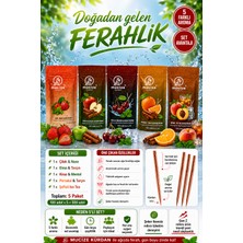 Mucize 5"li Doypak Set (Kiraz-Mentol/ Çilek -Nane/Şeftali-Ice Tea/Elma-Tarcin/Portakal-Tarcin)