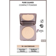Note Cosmetics Pure Guard Compact Powder 110 Silk Porcelain Doğal Mat Bitişli Kompakt Toz Pudra