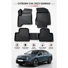 Black Gold Citroen C4X Hybrid 2023 Sonrası Uyumlu Klipsli 3D Oto Paspas Premium