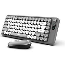 Preo K10 Sessiz Combo Kablosuz Klavye Mouse Seti Antrasit