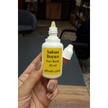 ElHobi 1 adet Sabun Boyası veya Renklendirici - Sarı - 30 ml