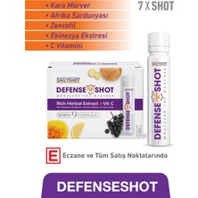 Dailyshot DefenseShot Kara Mürver, Afrika Sardunyası, Zencefil İçeren Gıda Takviyesi – 7 Shot