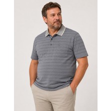 Baba Pant Simenti,polo Yaka, Pamuklu,cepli,likralı ,baba Tişört_çizgili Koyu Gri