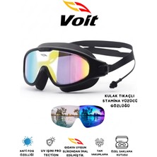 Voit Stamina Yüzücü Gözlüğü Kulak Tıkaçlı  Anti Fog Özellikli 
