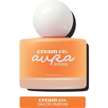Cream Co. Aura Bronze Parfüm Edp 50 ml | Tuzlu Karamelli Vanilyalı Kalıcı Kokulu Kadın Parfümü Sandal Ağacı