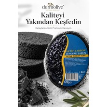İnternatural Aktif Karbon Süngerli Bitkisel Sabun 120 gr, Zeytinyağlı El, Yüz ve Vücut Temizliği - 1 Adet