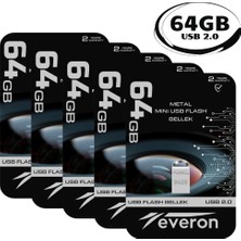 Everon Metal USB Mini Flash Bellek 64GB 10'lu Paket