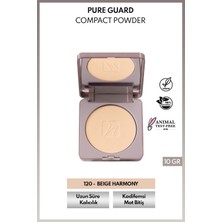 Note Cosmetics Pure Guard Compact Powder 120 Beige Harmony Doğal Mat Bitişli Kompakt Toz Pudra