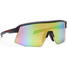 Demon Roubaix Bisiklet ve Koşu Gözlüğü UV400 Koruma ile Unisex Kullanım için Mat Siyah Çerçeve