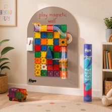 Zigo Toys 60X95CM Çıkarılabilir Manyetik Duvar Panosu – Yapışkanlı Pano, Çocuk Odası, Oyun ve Öğrenme Alanı Toprak / Kahverengi