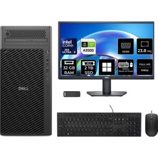 Dell Pro Max T2 Core Ultra 9 285 Rtx 2000 Ada 16GB 32GB Ram 2tb SSD 23.8" Fhd WIN11 Pro FCT22508P693 Masaüstü Iş Istasyonu + Per4 USB Bellek