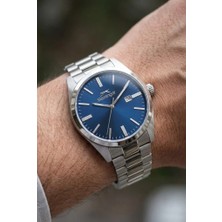 Slazenger Gümüş Erkek Kol Saati | 42 mm Paslanmaz Çelik Kasa, Lacivert Kadran