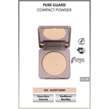 Note Cosmetics Pure Guard Compact Powder 130 Silent Sand Doğal Mat Bitişli Kompakt Toz Pudra