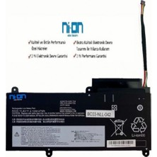 Ni-On Nion Lenovo Thinkpad E460(20ETA01WCD),LENOVO Thinkpad E460(20ETA01XCD) Uyumlu Laptop Notebook Batarya Pil 45N1754