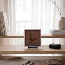 Miaju Sübhanallah Yazılı Modern Dekoratif Obje, Ev ve Ofis Için Anlamlı Masaüstü Aksesuarı 10X10 cm