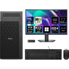 Dell Pro Max T2 Core Ultra 7 265K Rtx 5070 12GB 32GB Ram 4tb SSD 23.8" Fhd WIN11 Pro FCT22505P694 Masaüstü Iş Istasyonu + Per4 USB Bellek