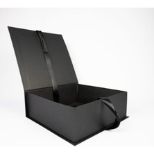 Empressco Siyah Hediye Kutusu Kurdelalı 35X25X10 Cm, Şık ve Kullanışlı Tasarım