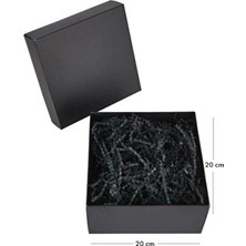 Empressco Siyah Hediye Kutusu 20X20X10 Cm, Şık ve Çok Amaçlı Kullanım