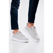 Liger Akıllı Bağcık Hafif Comfort Taban Günlük Erkek Sneaker Ayakkabı Bej