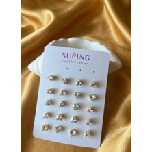 Xp Xuping Xuping Gold Zirkon Taşlı Kalp Küpe Antialerjik Vip Seri Küpe