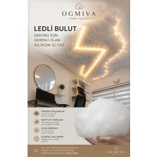 Bulut Dekoru Için Premium Elyaf 1 kg Silikon Elyaf Dolgu Malzemesi Kırlent Yastık Oyuncak Amigurumi