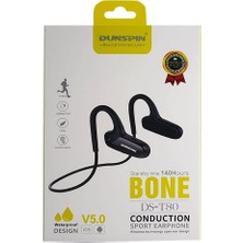 Dunspin DS-T80 Bluetooth 5.0 Bone Conduction Kemik Iletimli Spor Kulaklık Suya Dayanıklı 150MAH 8 Saat Konuşma