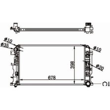 Su Radyator Mga 80597 Sprinter 2006 Crafter 2006+ Oem 9065000202