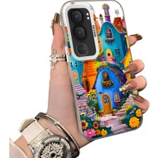 HONTINGA Vivo Y31 5g ile Uyumlu Kılıf Silikon Kenar Sert Arka Kamera Koruyucu Basitlik Anti Düşme Kamera Korumalı Yağlı Boya Desen Couple Telefon Kılıfı Kadın ve Erkek Için Uygundur K1-1536