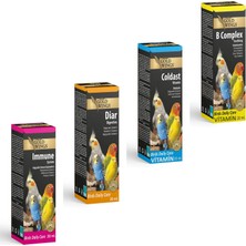 Gold Wings Premium Kuş Vitamini 4'lü Set