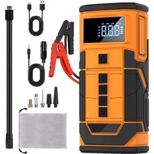 Tastech A5577 Akü Takviye Cihazı 8000MAH Şarjlı Taşınabilir Powerbank 150PSİ Lastik Şişirme Pompası
