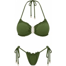 D Lingerie Vert Straplez Bikini Takımı- DM1802Y