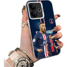 HONTINGA Vivo V60 Lite 5g ile Uyumlu Kılıf Silikon Kenar Sert Arka Kamera Koruyucu Basitlik Anti Düşme Kamera Korumalı Mbappé Desen Couple Telefon Kılıfı Kadın ve Erkek Için Uygundur K1-1538